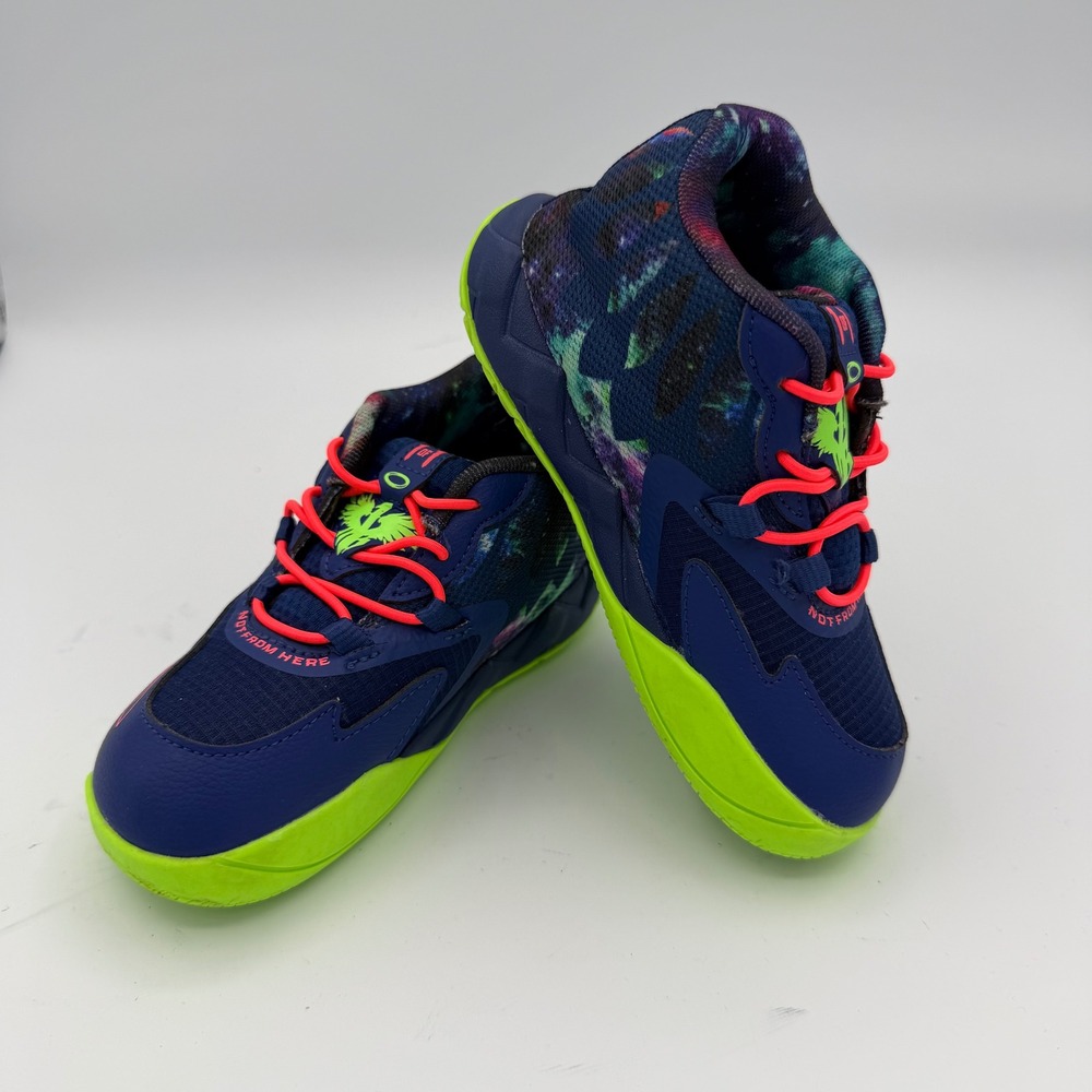 Puma MB.01 Basketball Shoes Kids 10C Excellent Blue Galaxy LaMelo Ball